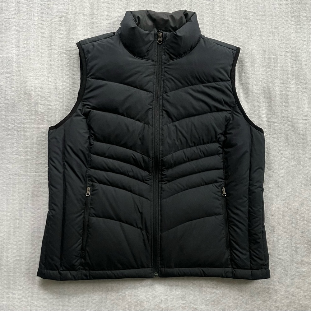 Lucy Black Down Puffer Vest Women’s XL
